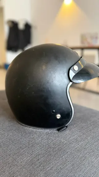 Casco Moto Negro