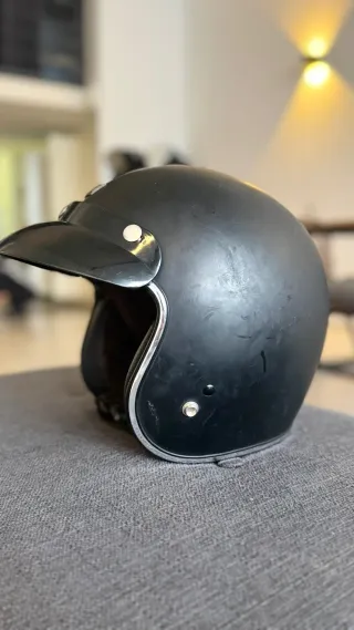 Casco Moto Negro