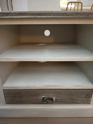 Mesa TV estilo rústico 135 de largo y 45 de ancho