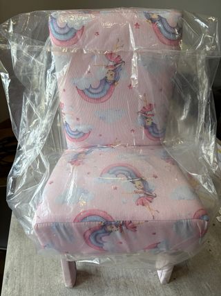 2 sedie bambini: 1 rosa, 1 blu