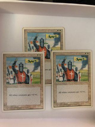 3x Magic The Gathering: Crusade