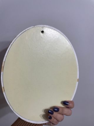 Quadretto ovale con angeli