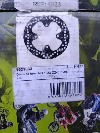 Disco de Freno NG 1033 Ø240 X Ø92 X 5