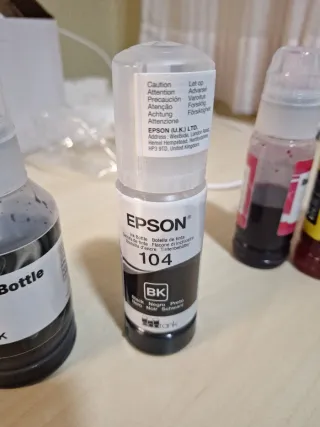5 Botellas Tinta Epson 104