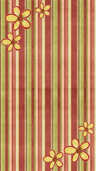 Fondo rayas florales