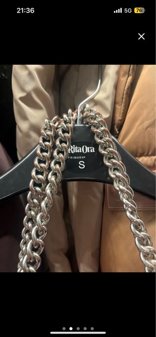 Bolso Valentino Lila Acolchado Mediano