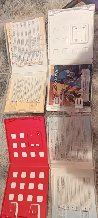 Lote 4 cajas Juegos Nintendo DS/3DS Pokemon y Mari