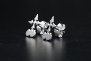 Pendientes Luxord Kingdom Hearts Plata de ley