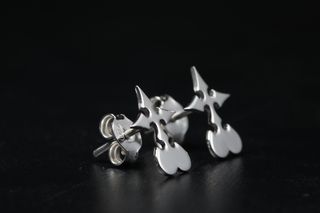 Pendientes Luxord Kingdom Hearts Plata de ley