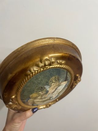 Quadretto angeli ovale