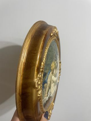 Quadretto angeli ovale