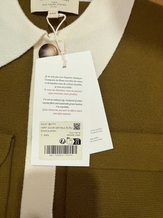 Cárdigan Sezane verde oliva