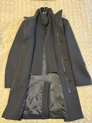 Abrigo Elegante Zara Gris (Nuevo)