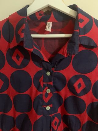 Vestido estampado círculos