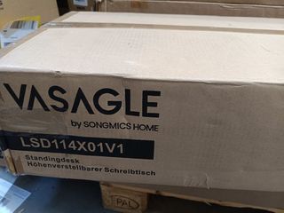 VASAGLE Escritorio eléctrico Regulable en Altura 60 x 140 cm