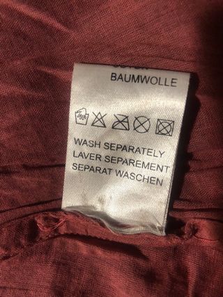 Falda volantes bordada degradado coral/marrón