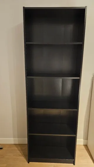 Estantería Negra Madera