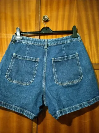 Shorts vaqueros azules de Mango mujer
