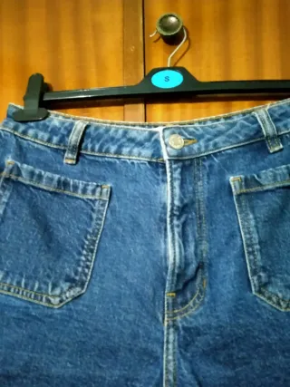 Shorts vaqueros azules de Mango mujer