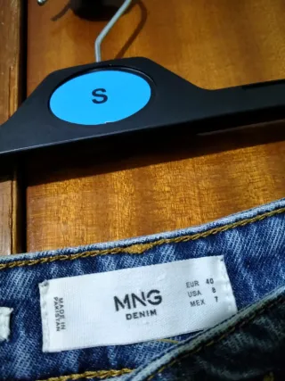 Shorts vaqueros azules de Mango mujer