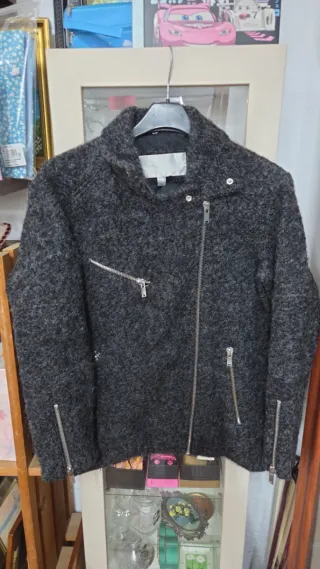 Chaqueta Mango Premium Mujer Gris