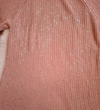 Jersey Cortefiel rosa oversize