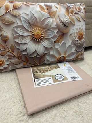 Completo Lenzuola Matrimoniale Cotone 4 Federe