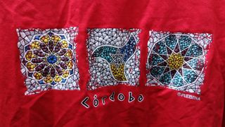 Camiseta roja mujer talla L