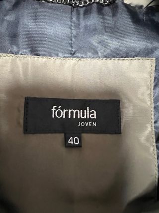 Abrigo Fórmula verde oliva talla 40