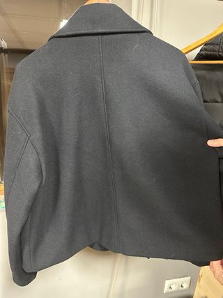 Chaqueta Zara Negra Talla M Paño. P