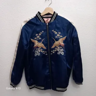 Chaqueta Reversible Rosa y Blanca