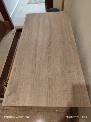 Mesa elevable madera y metal