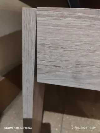 Mesa elevable madera y metal