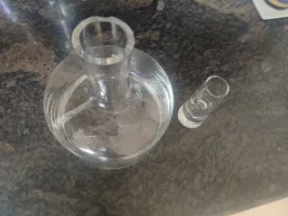 Decantador de vino de cristal