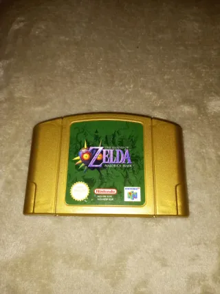 Zelda Majora's Mask N64 Cartucho Dorado