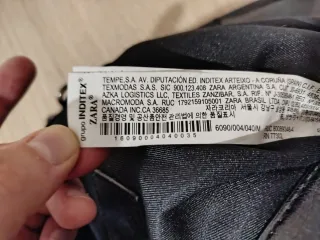 Bolso Tote Zara Cadena Cuero Sintético Negro