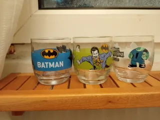 3 Vasos Colección Dibujos Animados