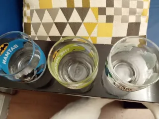 3 Vasos Colección Dibujos Animados