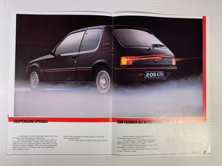 Brochure Peugeot 205 GTI