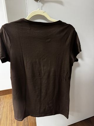 Camiseta Primark Manga Corta Talla M Marrón