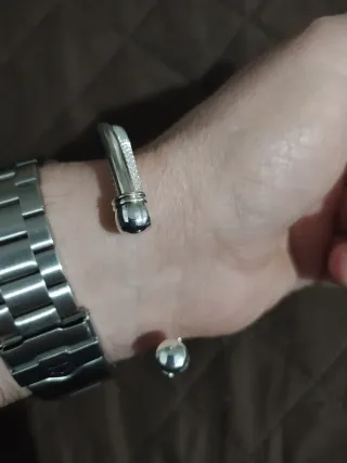 Bracciale da bagno in argento per donna