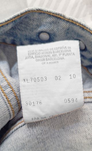 Cazadora Vaquera Levi's Talla XL