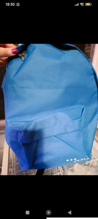 Mochila azul adolescente/adulto