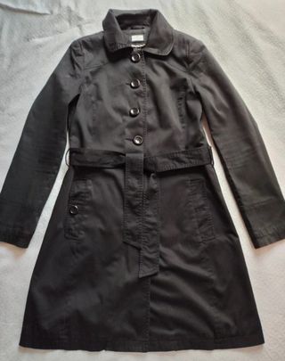 Gabardina mujer negra