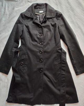 Gabardina mujer negra