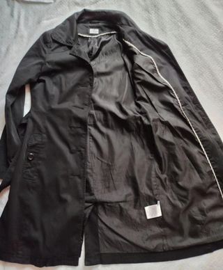 Gabardina mujer negra