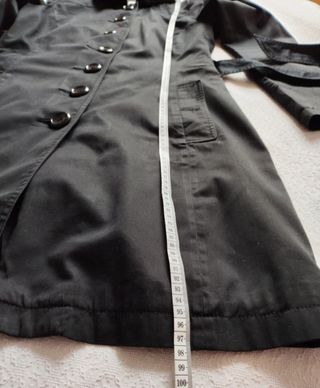 Gabardina mujer negra