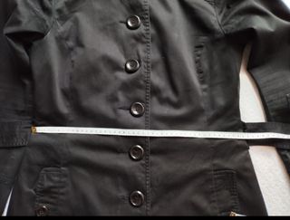 Gabardina mujer negra