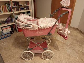 Carrello per bambole Inglesina rosa