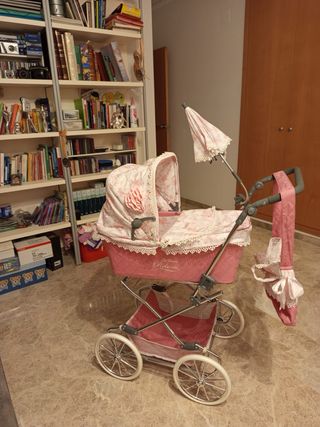 Carrello per bambole Inglesina rosa